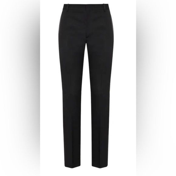SANDRO PARIS Tailored Trousers Classic marine Black Women's Pants size 6 - Picture 1 of 3